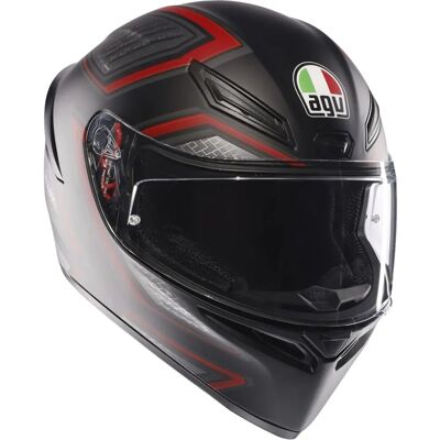 AGV K1 S Integralhelm - Schwarz/Rot - Rennstandard AGV K1 S Integralhelm - Schwarz/Rot - Rennstandard