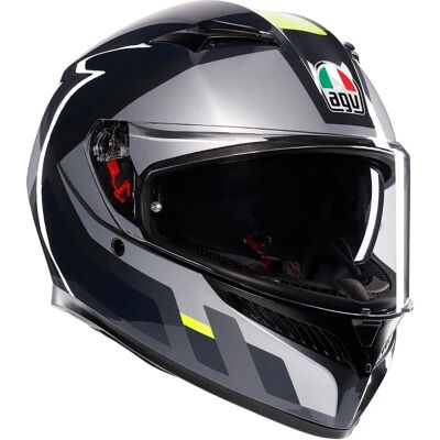 Casco AGV K3 E2206 - Alta visibilità, grigio/giallo, Taglia L Casco AGV K3 E2206 - Alta visibilità, grigio/giallo, Taglia L