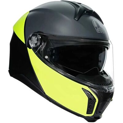Casco modulare AGV Perception - Nero / Giallo Fluorescente - XL Casco modulare AGV Perception - Nero / Giallo Fluorescente - XL