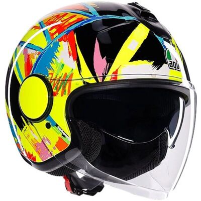 Agv Eteres Rossi Winter Test 2019 - Capacete Leve com Viseira UV Agv Eteres Rossi Winter Test 2019 - Capacete Leve com Viseira UV