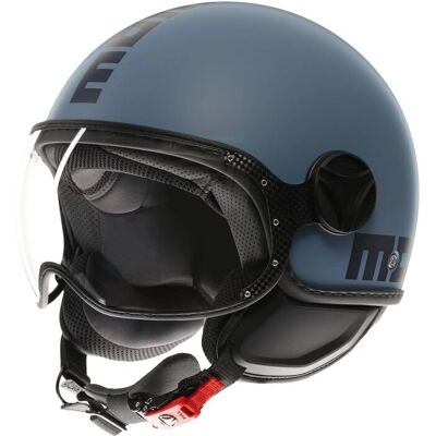 Casque Momo Design FGTR Classic Bleu Poussière pour Moto - Publicité Casque Momo Design FGTR Classic Bleu Poussière pour Moto - Publicité