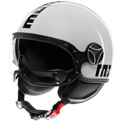 MOMO Design FGTR EVO Cuarzo Blanco Negro XL - Casco MOMO Design FGTR EVO Cuarzo Blanco Negro XL - Casco