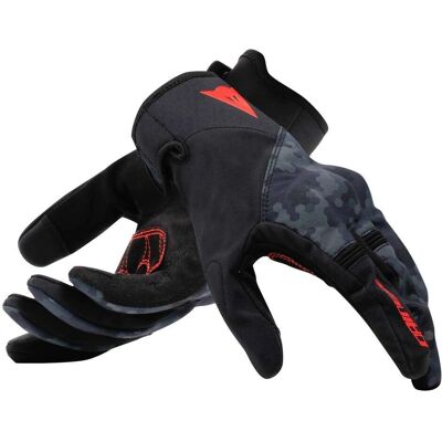 Gants softshell Dainese Intrepyd - Unisexe - Noir/Camouflage Gris - Publicité Gants softshell Dainese Intrepyd - Unisexe - Noir/Camouflage Gris - Publicité