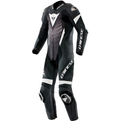 Combinaison en cuir perforé Laguna Seca 6 de Dainese - Hommes - Noir/blanc/gris - AAA - Publicité Combinaison en cuir perforé Laguna Seca 6 de Dainese - Hommes - Noir/blanc/gris - AAA - Publicité