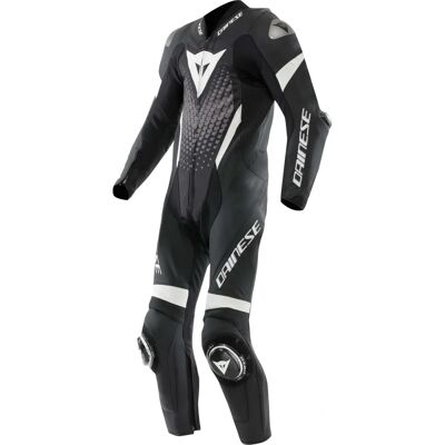 Dainese Laguna Seca 6 Combinaison en Cuir - Unisexe - Noir/blanc/gris - 54 - Publicité Dainese Laguna Seca 6 Combinaison en Cuir - Unisexe - Noir/blanc/gris - 54 - Publicité