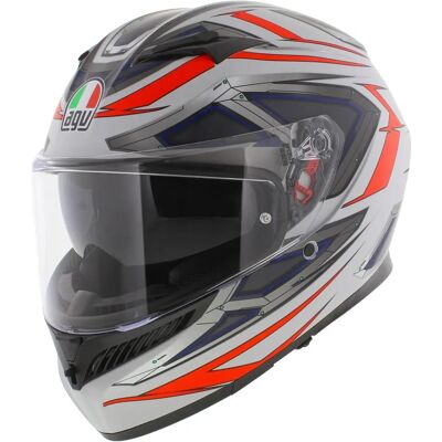 AGV K3 E2206 MPLK Space Bianco opaco / Rosso fluo - Casco Moto AGV K3 E2206 MPLK Space Bianco opaco / Rosso fluo - Casco Moto