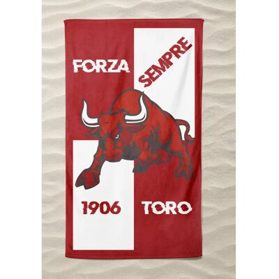 Asciugamano da Spiaggia Grande Tex Family - Forza Toro Squadra di Calcio Asciugamano da Spiaggia Grande Tex Family - Forza Toro Squadra di Calcio