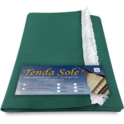 TEX FAMILY Tenda Sole Esterna Verde - Giardino Balcone 2m Larga TEX FAMILY Tenda Sole Esterna Verde - Giardino Balcone 2m Larga