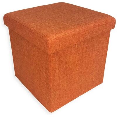 Taylor - Pouf Contenitore - Arancio - Ottoman Taylor - Pouf Contenitore - Arancio - Ottoman