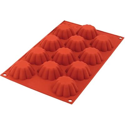 Stampo in silicone Silikomart SF109 Mini Briochette - Stampo per dolci in silicone Stampo in silicone Silikomart SF109 Mini Briochette - Stampo per dolci in silicone