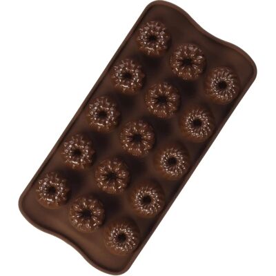 Moule en silicone jaune/blanc pour chocolat - Silikomart Moule en silicone jaune/blanc pour chocolat - Silikomart