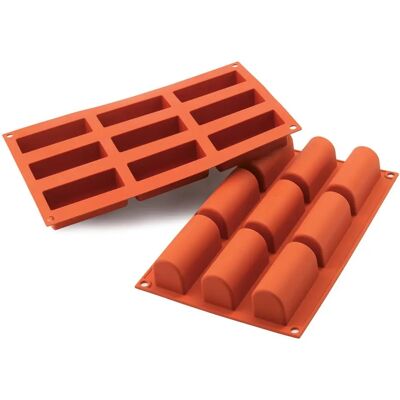Stampo in silicone Sf130 Midi - 9 cavità - Terracotta Stampo in silicone Sf130 Midi - 9 cavità - Terracotta