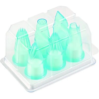 Set di 6 tubi in policarbonato Silikomart BPC6C - Utensili da pasticceria Set di 6 tubi in policarbonato Silikomart BPC6C - Utensili da pasticceria