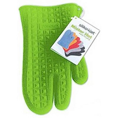 Guanto in silicone verde Silikomart Acc073 - Accessorio da cucina resistente al calore Guanto in silicone verde Silikomart Acc073 - Accessorio da cucina resistente al calore