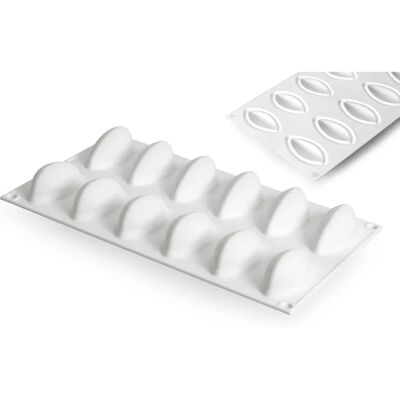 Silikomart Quenelle 12 Formas - Molde para doces - Qualidade profissional Itália Silikomart Quenelle 12 Formas - Molde para doces - Qualidade profissional Itália