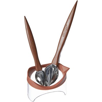 Silikomart - Ensemble de cuillères décoratives avec récipient Silikomart - Ensemble de cuillères décoratives avec récipient