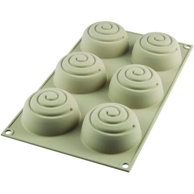 Moule silicone Silikomart Mini Girotondo - Gâteaux Spirale Moule silicone Silikomart Mini Girotondo - Gâteaux Spirale