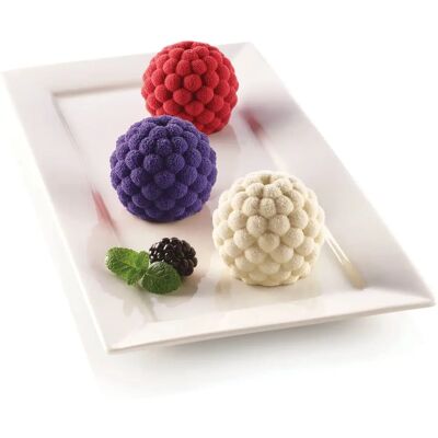 Silikomart 3D Mini-Kuchenform - Waldfrüchte - Silikon Silikomart 3D Mini-Kuchenform - Waldfrüchte - Silikon