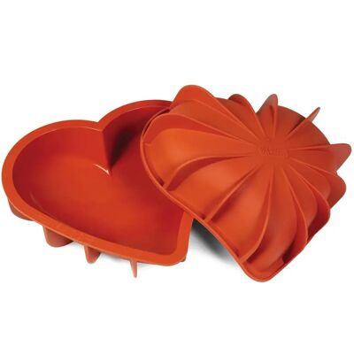 Silikomart Love 205 x 186 h 54 mm Silikonform - Backwerkzeug Silikomart Love 205 x 186 h 54 mm Silikonform - Backwerkzeug
