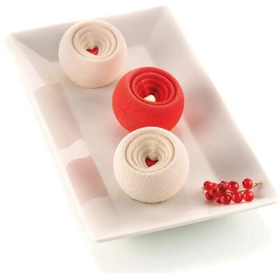 Silikomart Coccola - Stampo in Silicone Flessibile per 6 Dolci Sferici Silikomart Coccola - Stampo in Silicone Flessibile per 6 Dolci Sferici