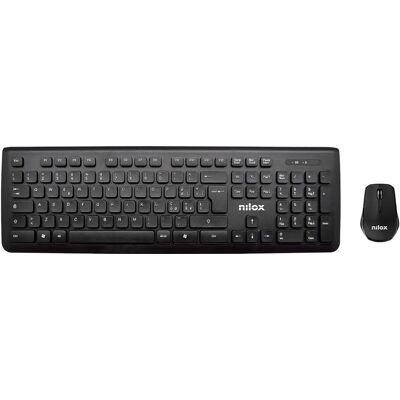 Nilox Cw30 Tastiera e Mouse Wireless Nero - Accessori per Computer Nilox Cw30 Tastiera e Mouse Wireless Nero - Accessori per Computer