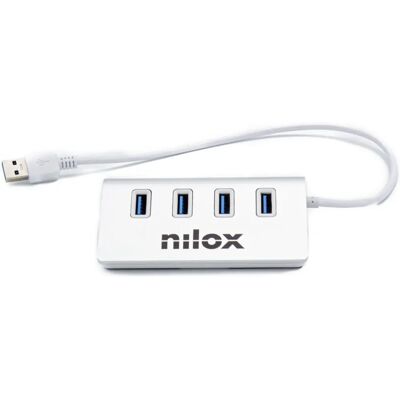Nilox NX4HUB30 Grå USB 3.2 Gen 1 Hub - 4 Portar Nilox NX4HUB30 Grå USB 3.2 Gen 1 Hub - 4 Portar