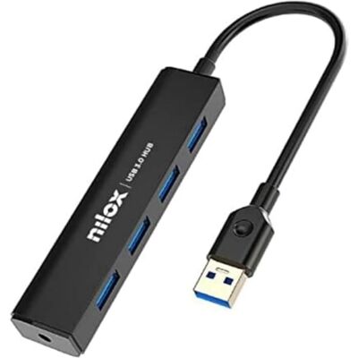 Nilox Nxhub-01 USB-Hub - 4 Poorten Nilox Nxhub-01 USB-Hub - 4 Poorten