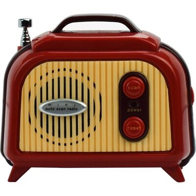 Radio FM Mini Legami - Portable Vintage 8,8x7,5x4,5cm - Radio Radio FM Mini Legami - Portable Vintage 8,8x7,5x4,5cm - Radio