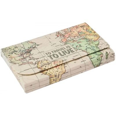 Porte-cartes Legami avec Carte Géographique - Accessoire de Voyage Porte-cartes Legami avec Carte Géographique - Accessoire de Voyage