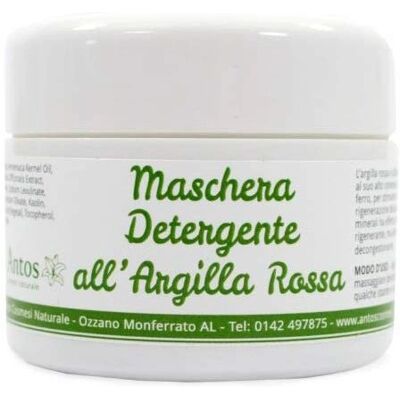 Maschera Viso all'Argilla Rossa Antos Cosmetici - Purificante e Idratante Maschera Viso all'Argilla Rossa Antos Cosmetici - Purificante e Idratante