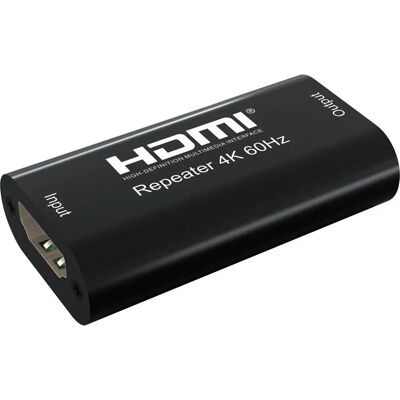 Techly Techly IDATA HDMI2-RIP4KT 4K HDMI Repeater - Black Techly Techly IDATA HDMI2-RIP4KT 4K HDMI Repeater - Black
