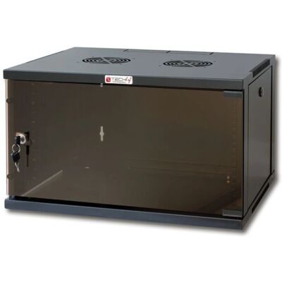 Armadio Rack a Parete Techly ER-1006B60 - Nero 6U Armadio Rack a Parete Techly ER-1006B60 - Nero 6U