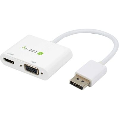 Adattatore Techly ICOC DisplayPort HDMI VGA - Bianco Adattatore Techly ICOC DisplayPort HDMI VGA - Bianco