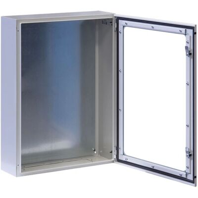 Armadio a muro IP-1720GV di Techly - 17U, Grigio, Profondità 200mm Armadio a muro IP-1720GV di Techly - 17U, Grigio, Profondità 200mm