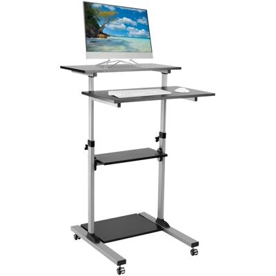 Techly ICA-TB TPM-3 Stehschreibtisch - Höhenverstellbar, Stahl, Schwarz Techly ICA-TB TPM-3 Stehschreibtisch - Höhenverstellbar, Stahl, Schwarz