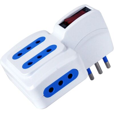 Techly IUPS-PCP-410SP10 Adattatore di alimentazione - 4 prese italiane Techly IUPS-PCP-410SP10 Adattatore di alimentazione - 4 prese italiane