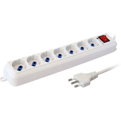 Techly IUPS-PCP-7L5 Prolunga e multipresa 5m 7 prese Interno Bianco Techly IUPS-PCP-7L5 Prolunga e multipresa 5m 7 prese Interno Bianco