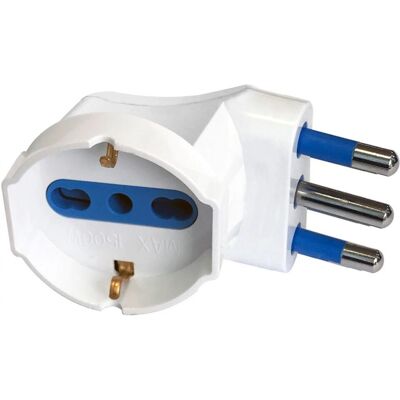 Adattatore di alimentazione Techly IPW-IC215ANGWT Bianco - Power Plug Adapter Adattatore di alimentazione Techly IPW-IC215ANGWT Bianco - Power Plug Adapter
