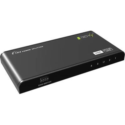 Techly HDMI 2.0 Splitter 4K 4x HDR - Video/Audio - 4 HDMI Outputs Techly HDMI 2.0 Splitter 4K 4x HDR - Video/Audio - 4 HDMI Outputs