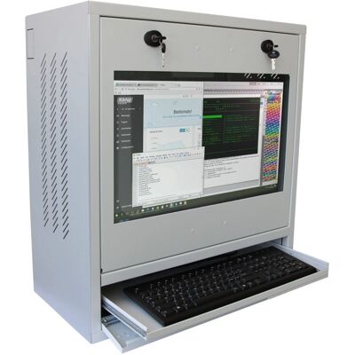 Techly ICRLIM10 Wandmontierter 1U Rack-Schrank Grau - Lager für PC & Monitor Techly ICRLIM10 Wandmontierter 1U Rack-Schrank Grau - Lager für PC & Monitor
