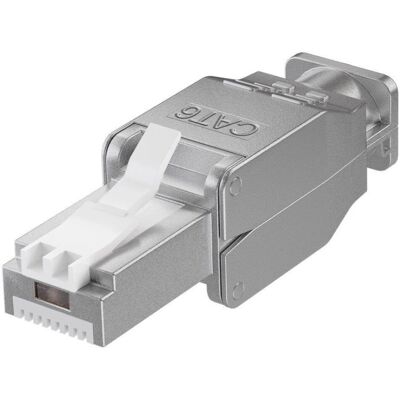 Techly IWP-8P8C-TLS6T - Connettore di cavo - Argento - RJ-45 - Cat6 Techly IWP-8P8C-TLS6T - Connettore di cavo - Argento - RJ-45 - Cat6