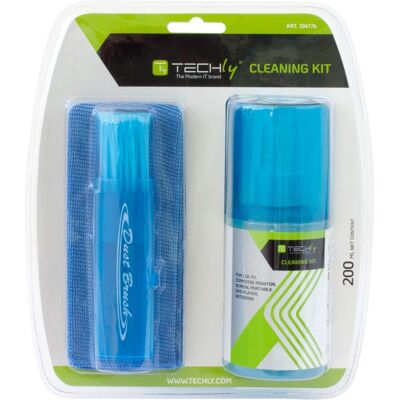 Kit di Pulizia Techly IAS-LCD200TY - Pulitore Schermi LCD Kit di Pulizia Techly IAS-LCD200TY - Pulitore Schermi LCD