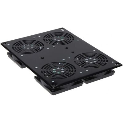 Techly I-CASE FAN-4FPBK Pannello ventole per rack Techly I-CASE FAN-4FPBK Pannello ventole per rack