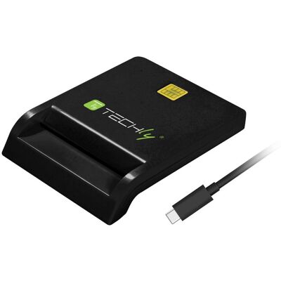 Techly U2TYC Smartkartenleser USB-C Schwarz Techly U2TYC Smartkartenleser USB-C Schwarz