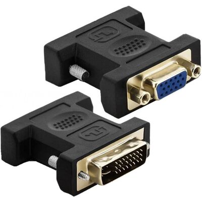 Techly DVI-8700T Adattatore DVI a VGA - Nero Techly DVI-8700T Adattatore DVI a VGA - Nero