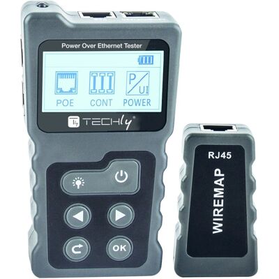 Techly I-CT PRO-POECK Netzwerkkabeltester - PoE Tester Techly I-CT PRO-POECK Netzwerkkabeltester - PoE Tester