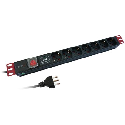 Techly I-CASE STRIP-71U Barre di alimentazione per rack Techly I-CASE STRIP-71U Barre di alimentazione per rack