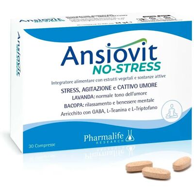 Pharmalife Research Ansiovit No-Stress 30 Compresse - Integratore Alimentare Pharmalife Research Ansiovit No-Stress 30 Compresse - Integratore Alimentare