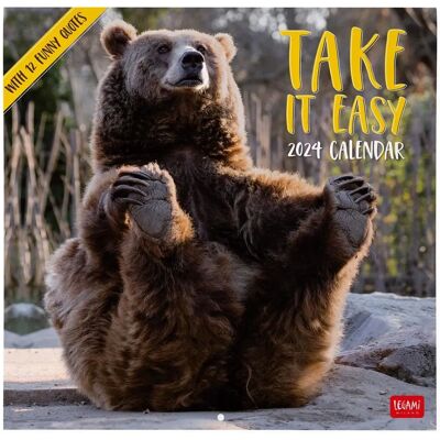 Calendrier Mur 2024 Take It Easy - Calendrier Calendrier Mur 2024 Take It Easy - Calendrier