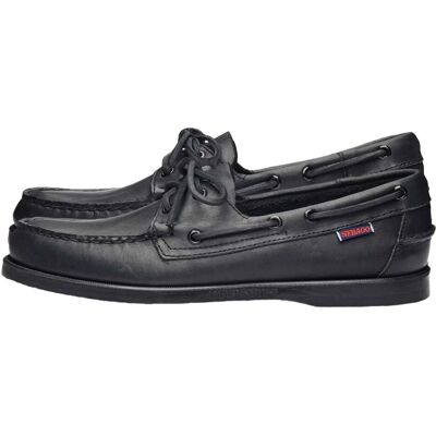 Sebago Portland Bootsschuhe - Schwarz - US 7 - Nautischer Stil Sebago Portland Bootsschuhe - Schwarz - US 7 - Nautischer Stil